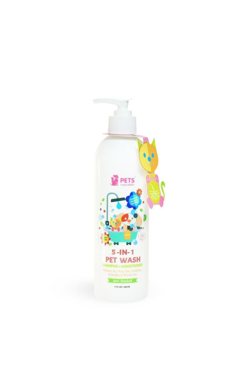 Pets Republic 5in1 Shampoo&Conditioner Strawberry Scent 500ml -  - PetsOffice