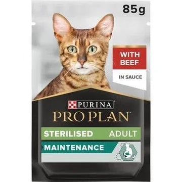 Pro Plan Sterilised Nutri Savour Beef Pouch Gravy 85g - Paw & Joy