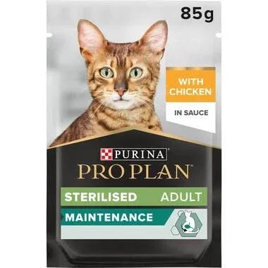 Pro Plan Sterilised Nutri Savour Chicken Pouch Gravy 85g - Paw & Joy