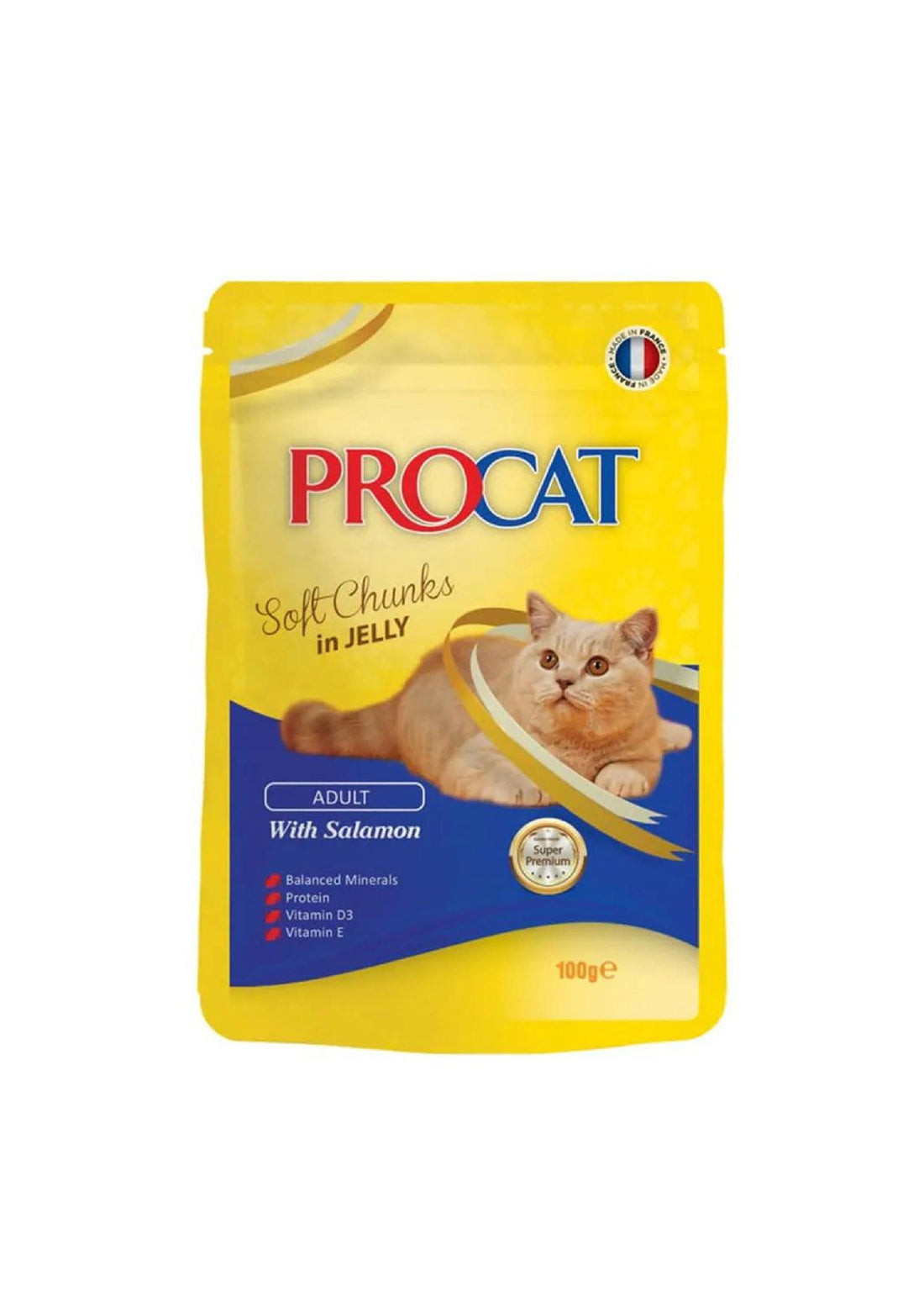 Procat Wet Food Salmon Jelly Pouch 100g -  - PetsOffice