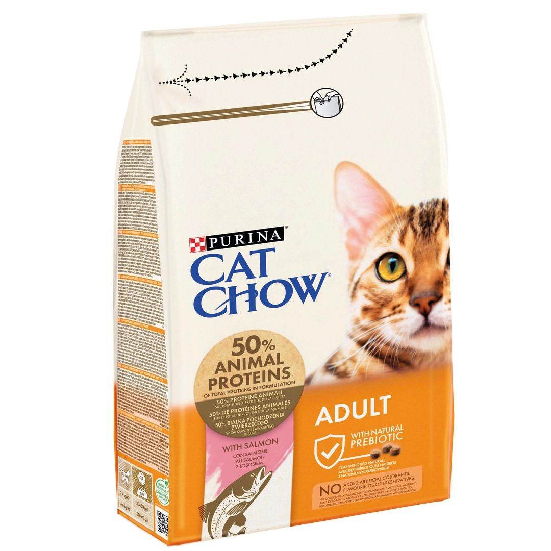 Paw & Joy Biggest Pet Supplies brand in Egypt | Purina Cat Chow Adult with Salmon 1.5kg
