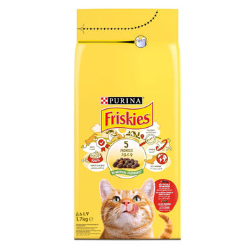 Purina Friskies with Meat, Chicken&Vegetables Dry Food 1.7kg