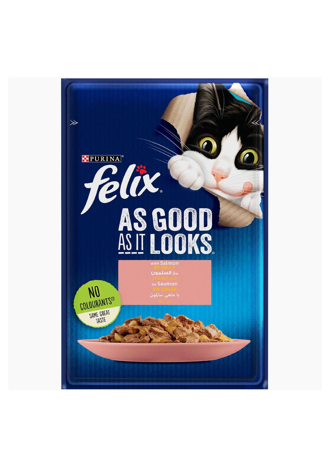 Purina Felix Cat Wet Food Salmon 85g -  - PetsOffice