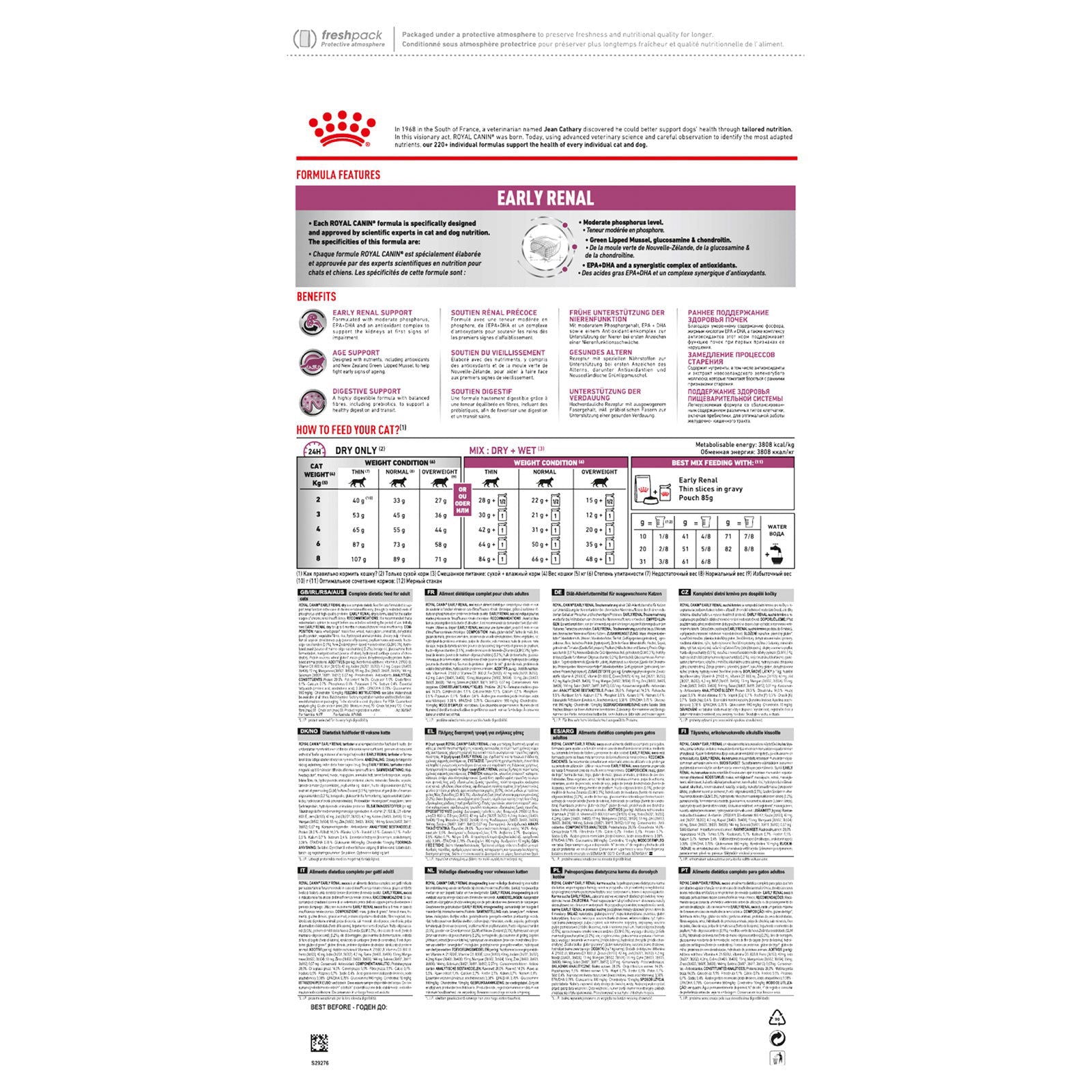 Royal Canin Early Renal Cat Dry Food 1.5kg -  - PetsOffice