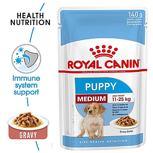 Royal Canin Medium Puppy Pouch Gravy 140g -  - PetsOffice
