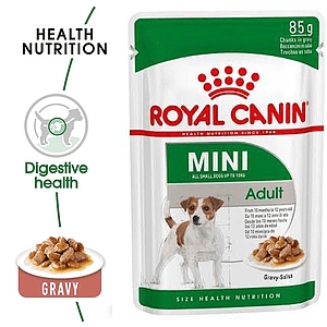 Paw & Joy Biggest Pet Supplies brand in Egypt | Royal Canin Mini Adult Pouch Gravy 85g