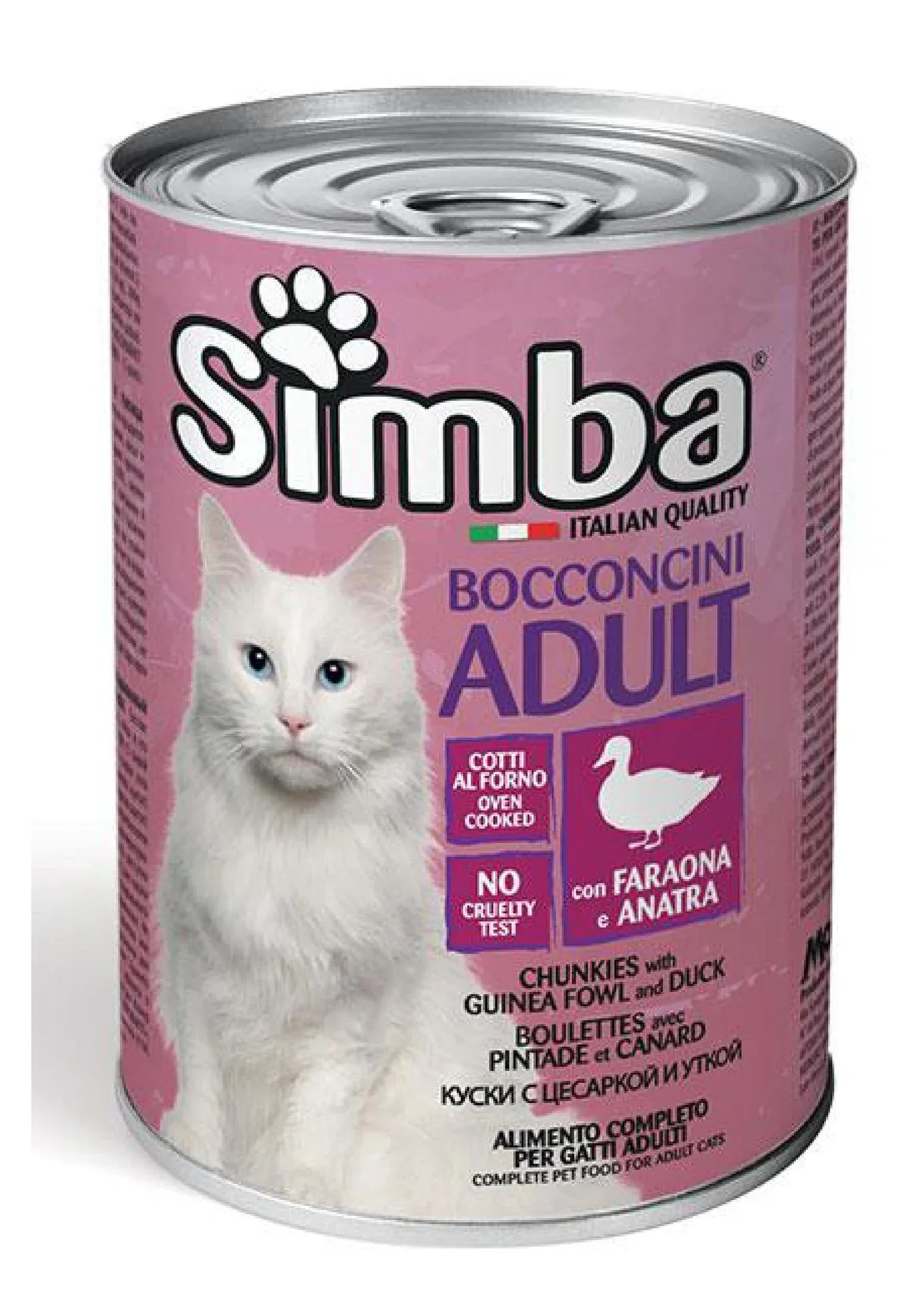 Simba Guinea Fowl&Duck Chunks Cat Wet Food 415g - Paw & Joy