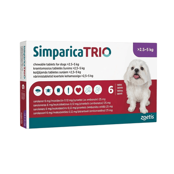 Simparica Trio 2.5kg-5kg (1Dose)