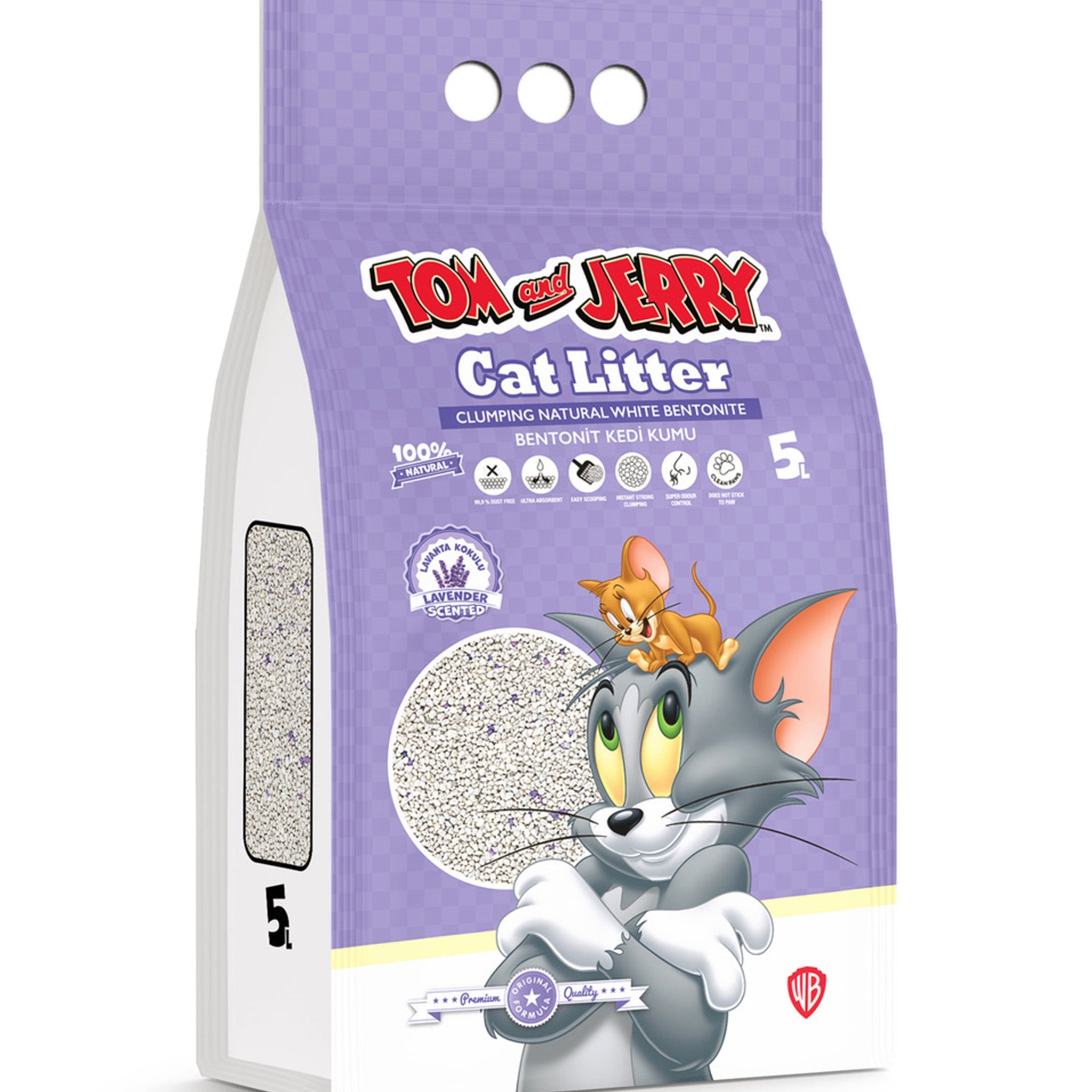 TOM&JERRY Clumping Cat Litter Lavender 5L