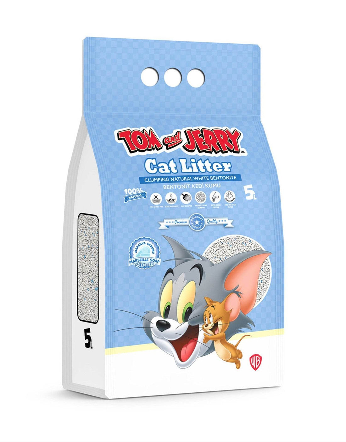 Paw & Joy Biggest Pet Supplies brand in Egypt | TOM&JERRY Clumping Cat Litter Marseille Soap 5L