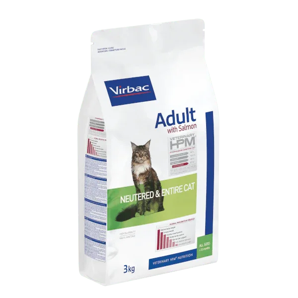 Virbac Adult With Salmon Neutered & Entire Cat 3kg - Paw & Joy