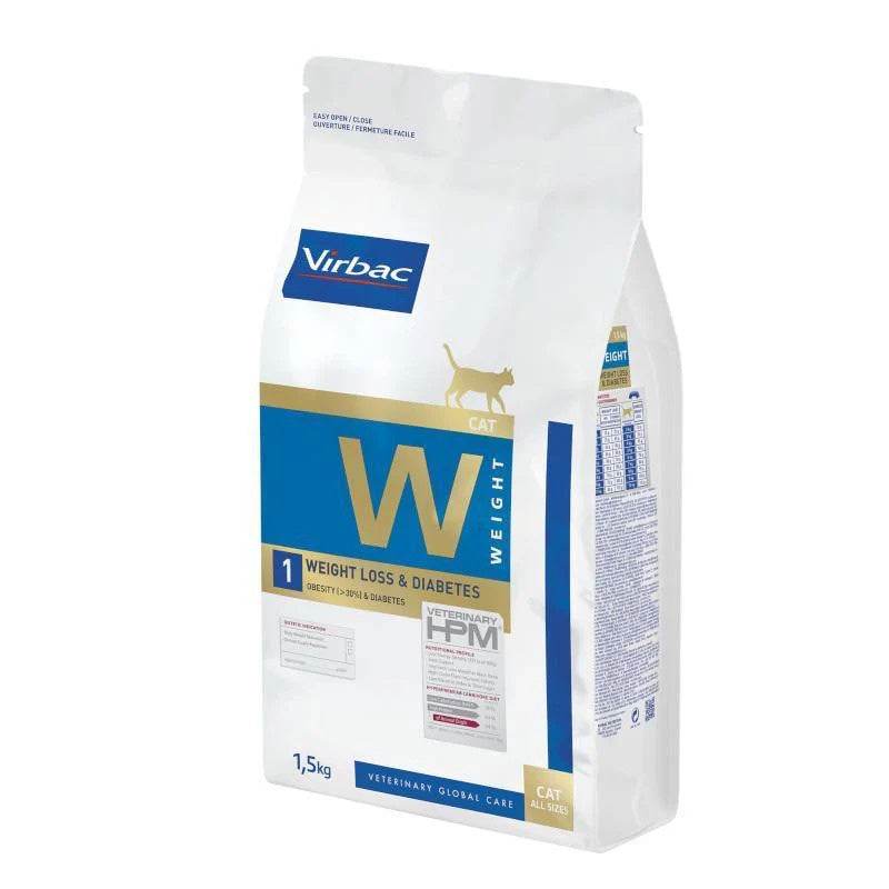 Paw & Joy Biggest Pet Supplies brand in Egypt | Virbac Weight Loss&Diabetes Cat Dry Food 1.5kg