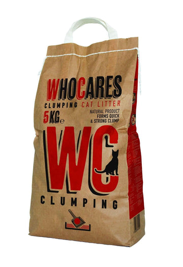 WHO CARES Coarse granulation Clumping cat litter 5Kg - Paw & Joy