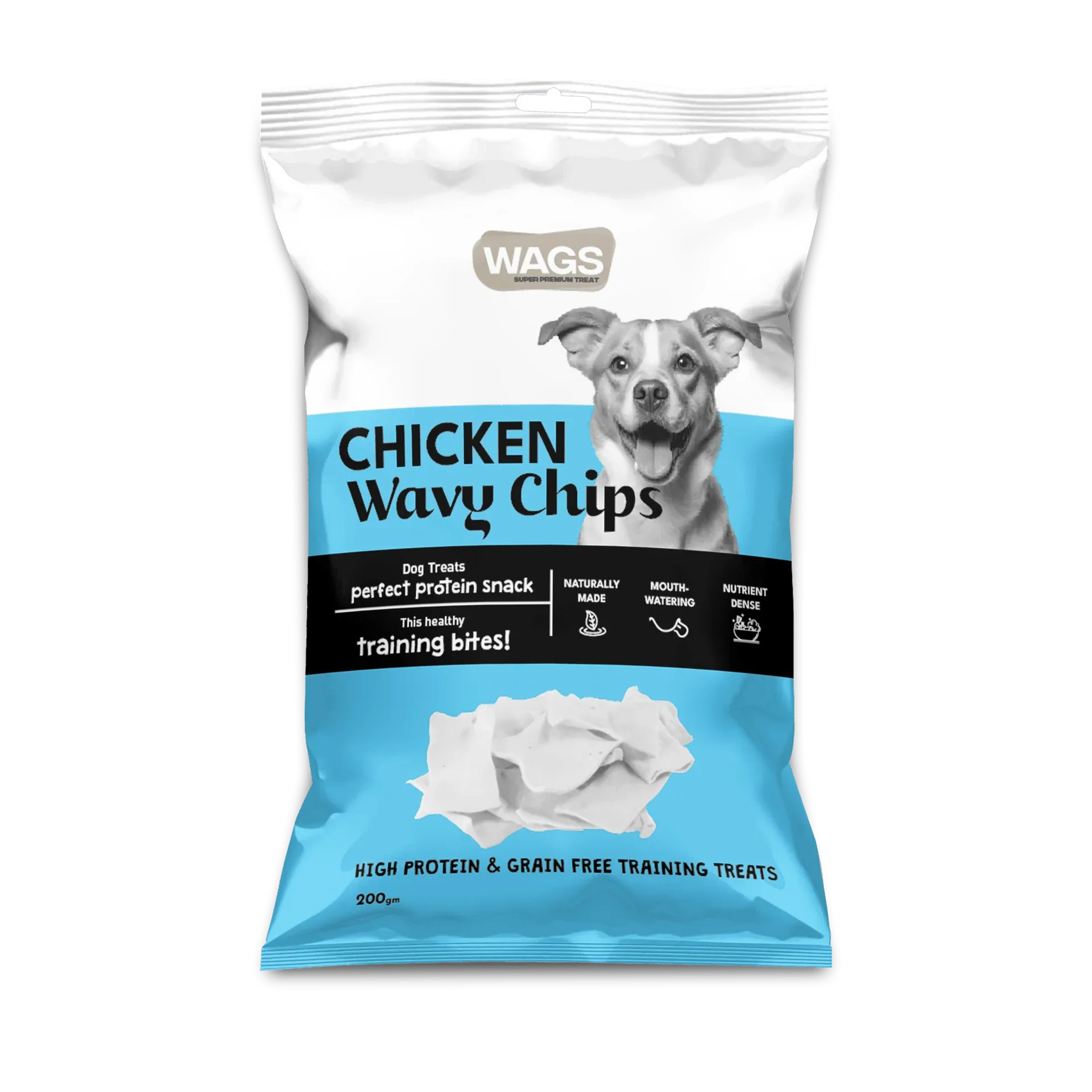 Wags Chicken Chips 200g - Paw & Joy