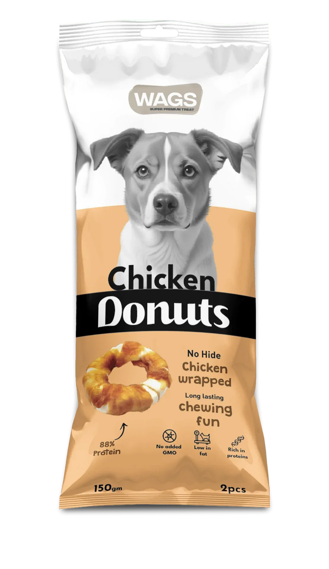 Wags Chicken Donut 2pcs 150g - Paw & Joy