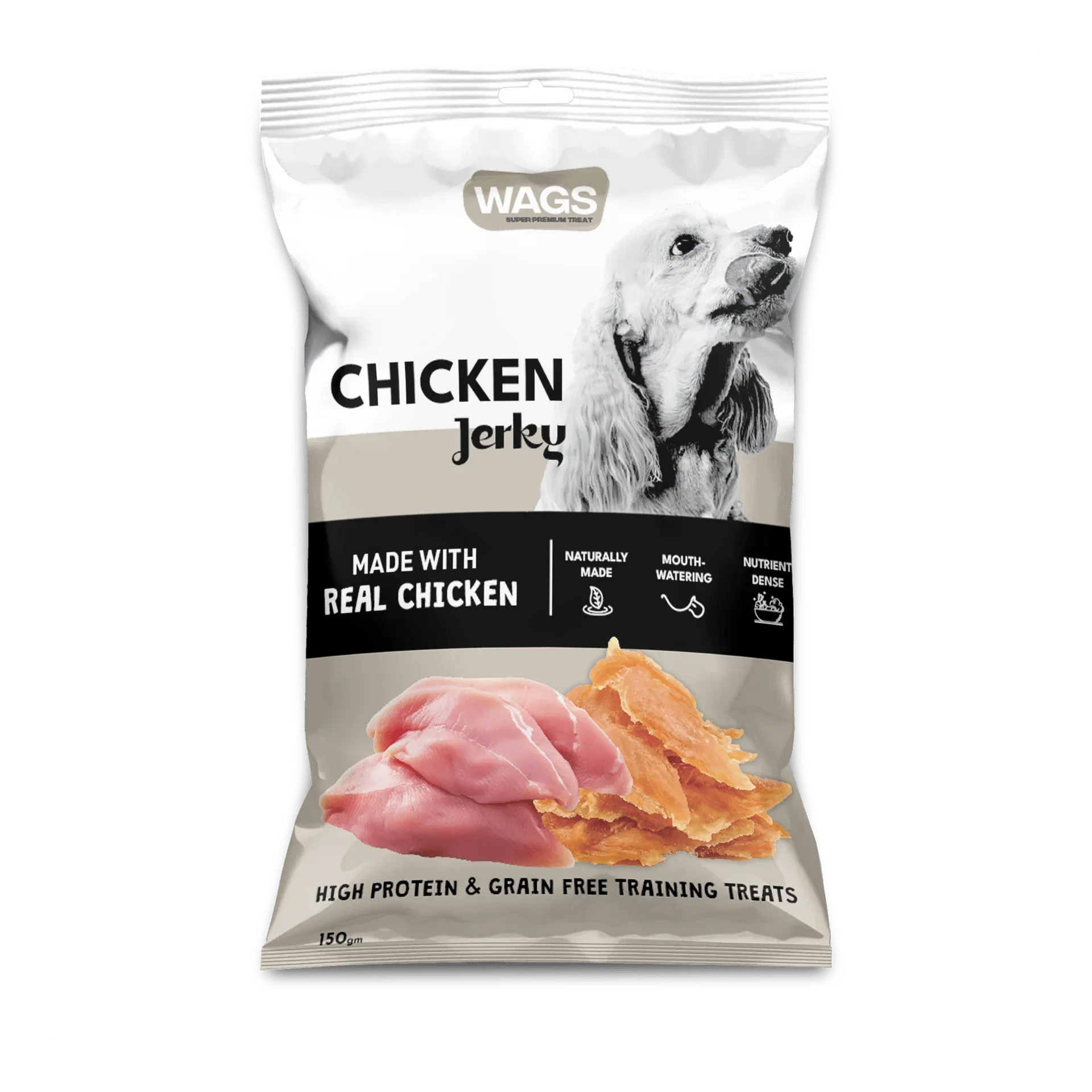 Wags Chicken Jerky 150g - Paw & Joy