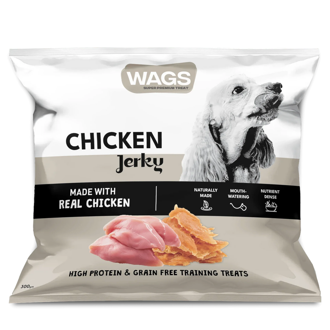 Wags Chicken Jerky 300g - Paw & Joy