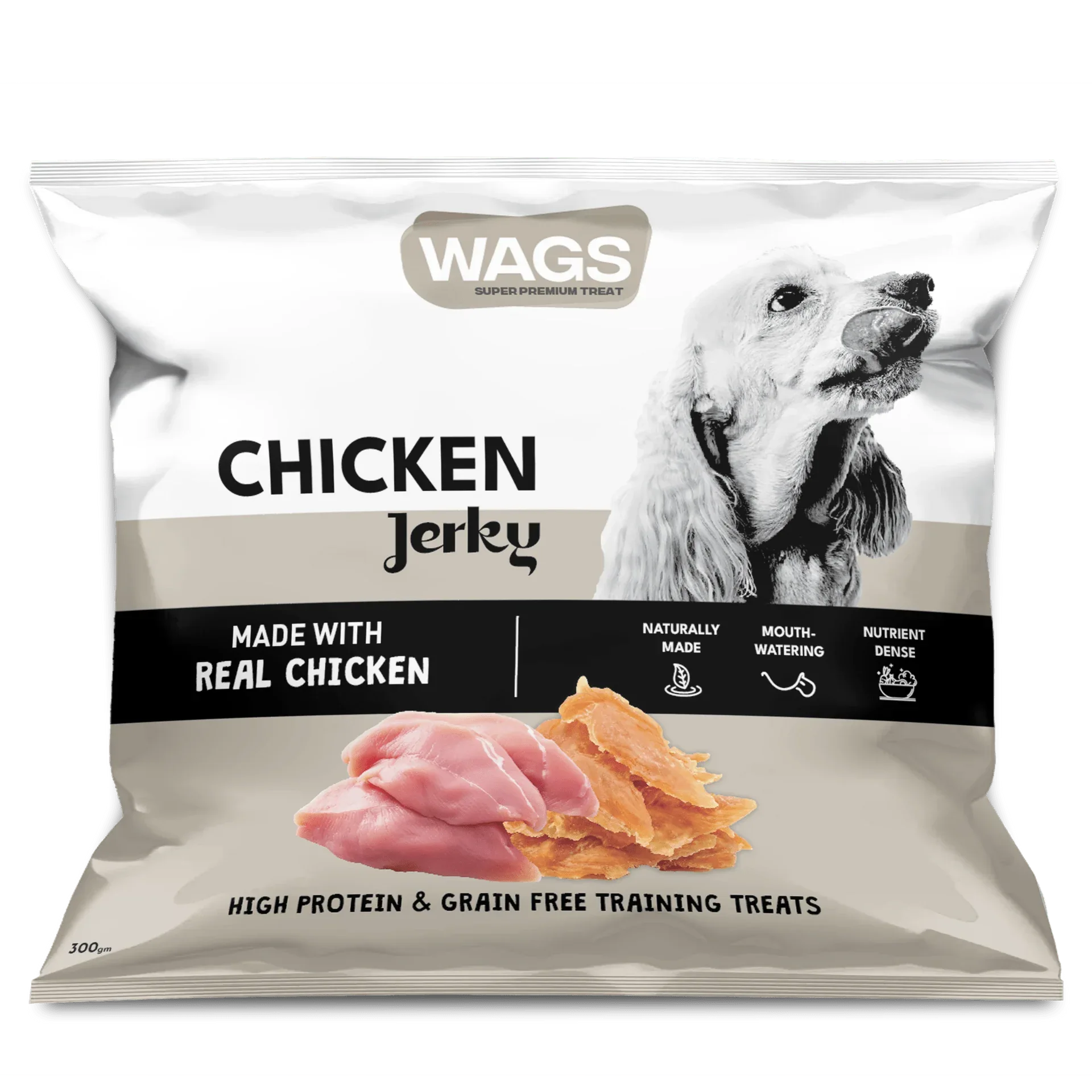 Wags Chicken Jerky 300g - Paw & Joy