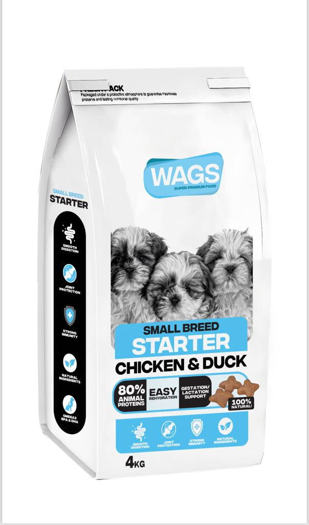 Wags Mini Starter Dog Dry Food 4kg -  - PetsOffice
