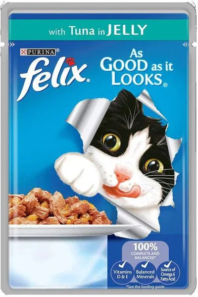 Purina Felix Tuna in Jelly Pouch 100g - Paw & Joy