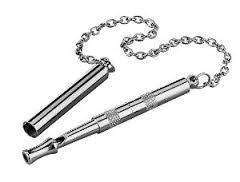 72654 NOBBY Dressage whistle metal 11 cm - Paw & Joy
