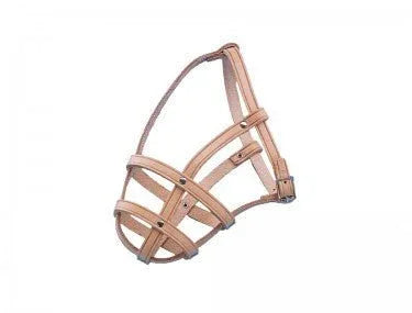 75313 NOBBY Leather muzzle size 4; 29/37 cm - Paw & Joy